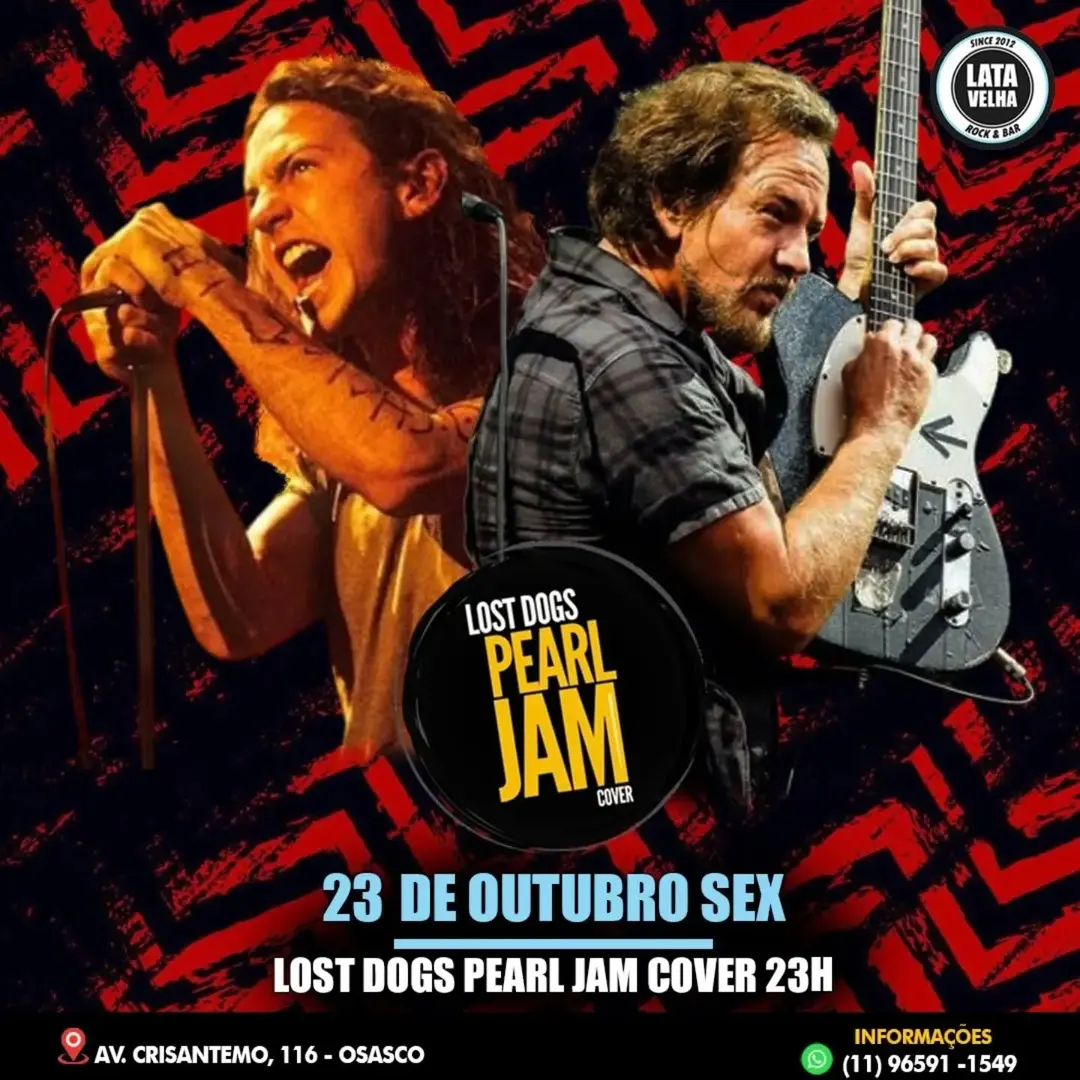Flyer de Lost Dogs e Black Hawks