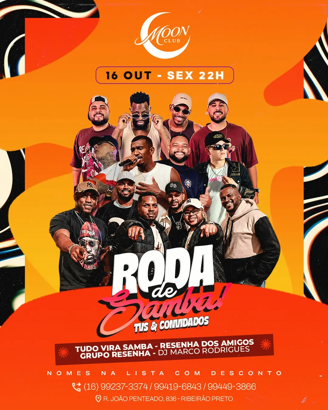 Flyer de Grupo Resenha Paulista Oficial e DJ Marco Rodrigues