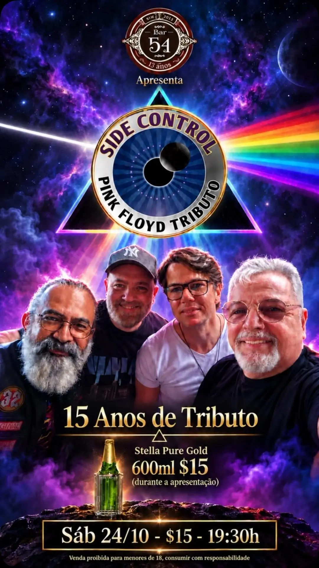 Flyer de Tributo do Pink Floyd