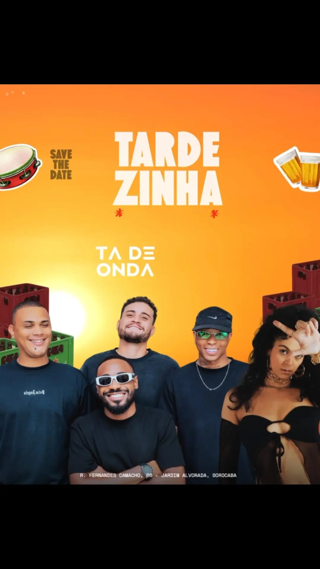 Flyer de Grupo Tá de Onda e Bibi Rodrigues