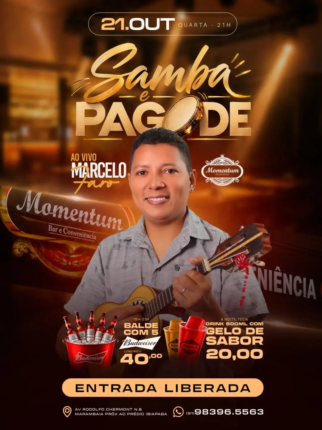 Flyer de Marcelo Faro