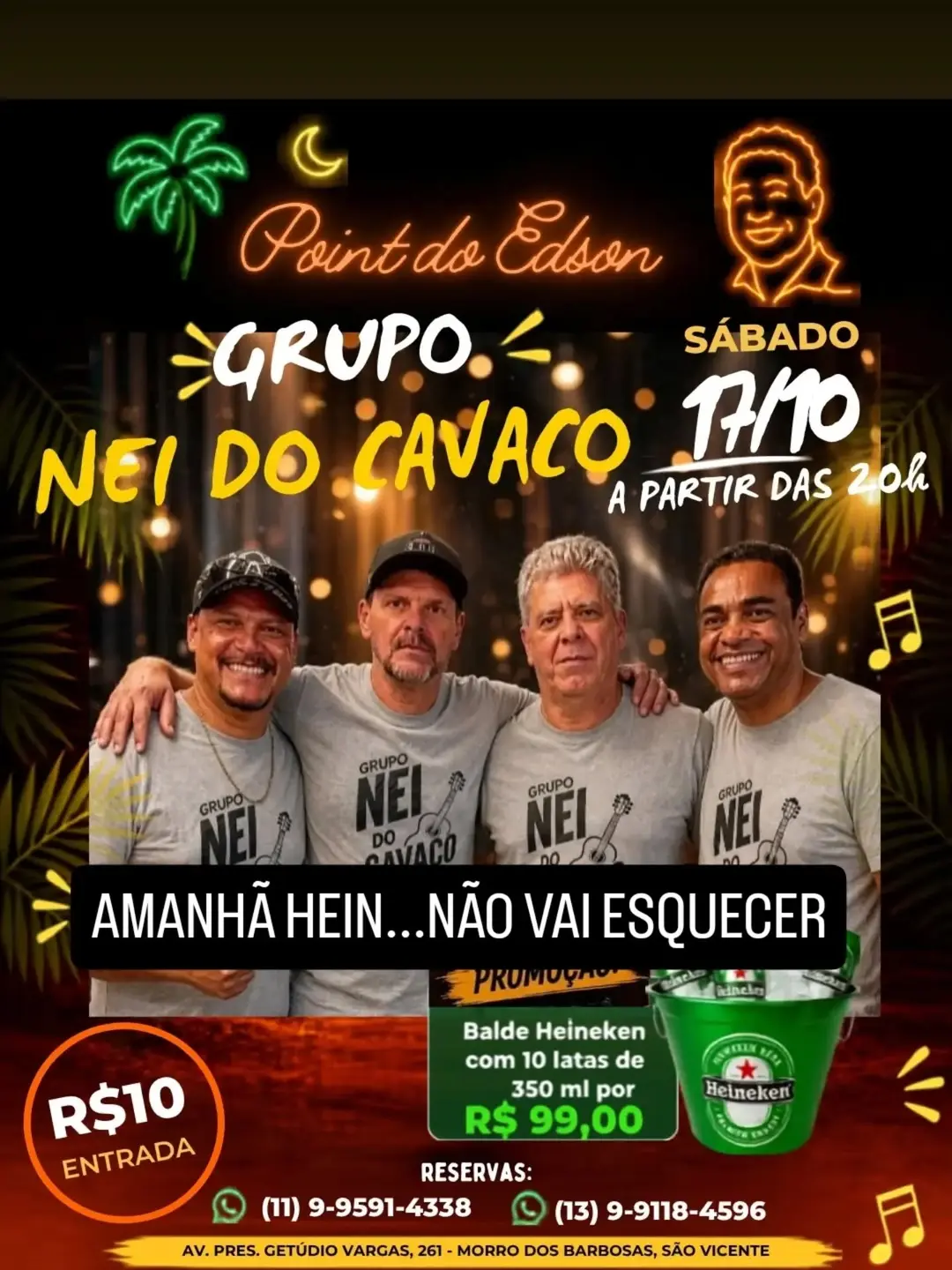 Flyer de Grupo Nei do Cavaco