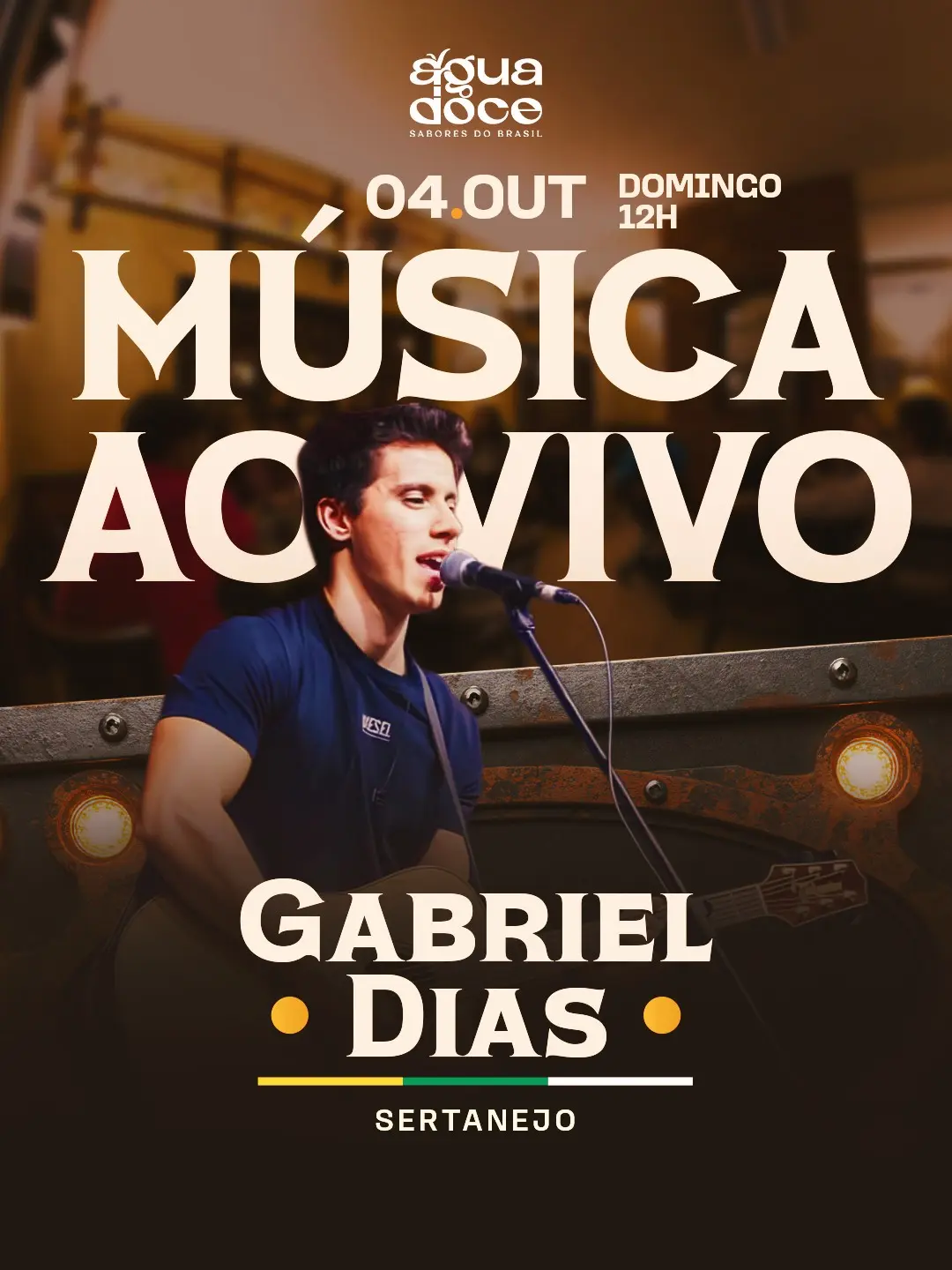 Flyer de Gabriel Dias