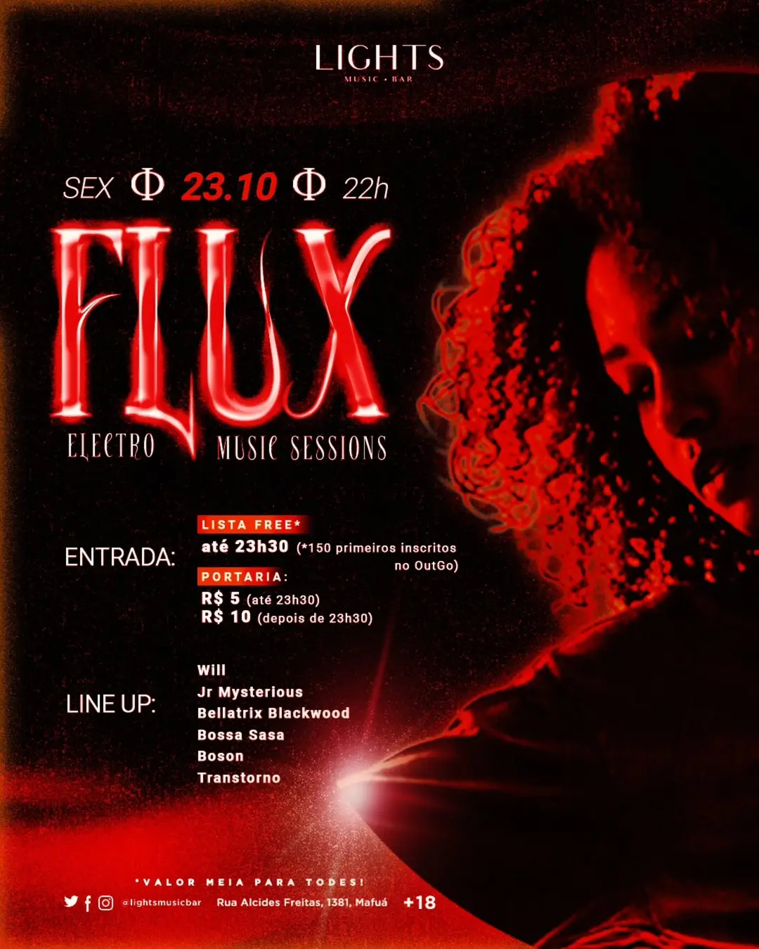 Flyer de Will, JR MYSTERIOUS e mais 4 artistas