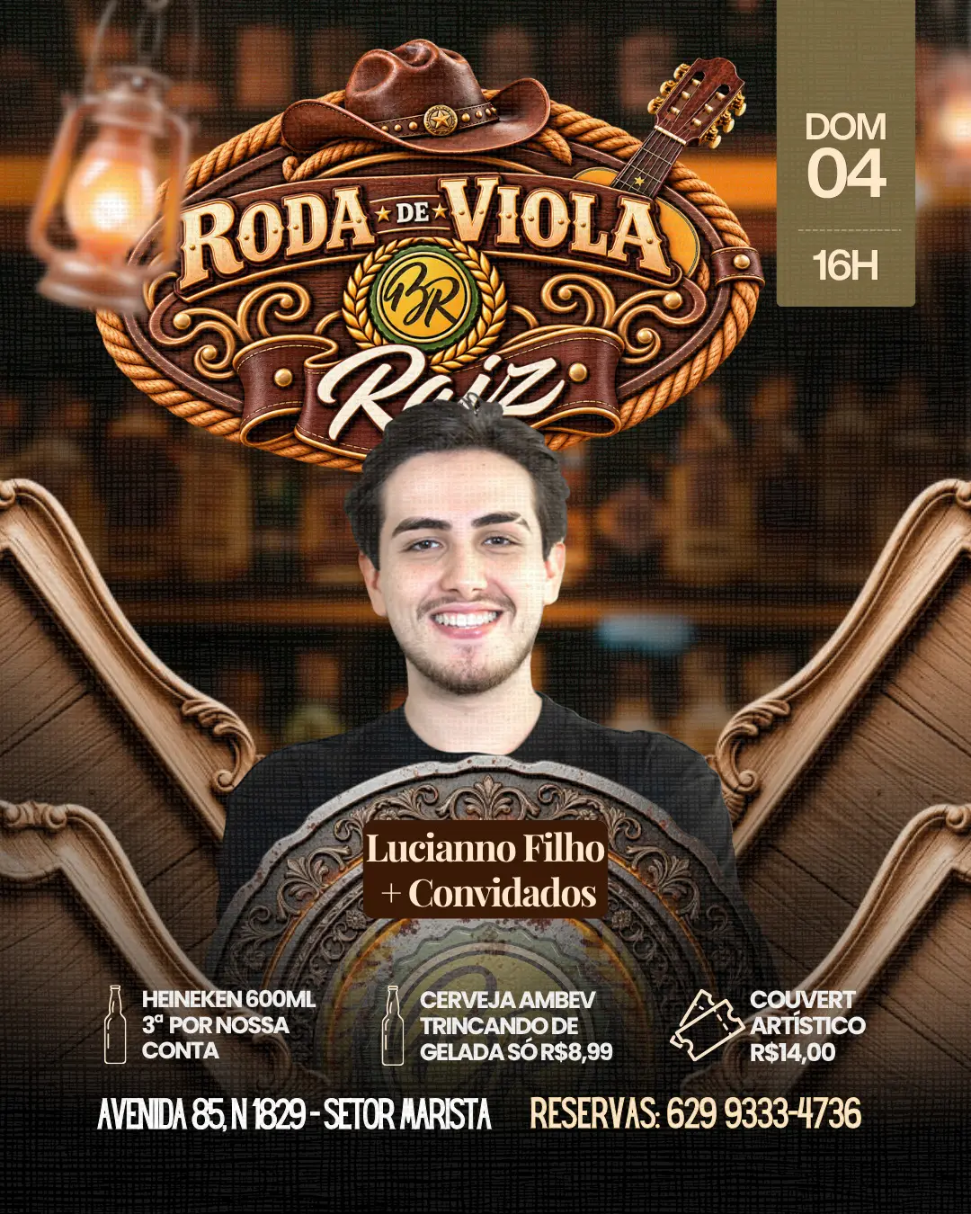 Flyer de Roda de Viola Raiz
