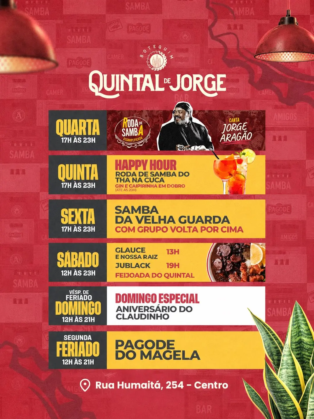 Flyer de Roda de Samba Desamplificada