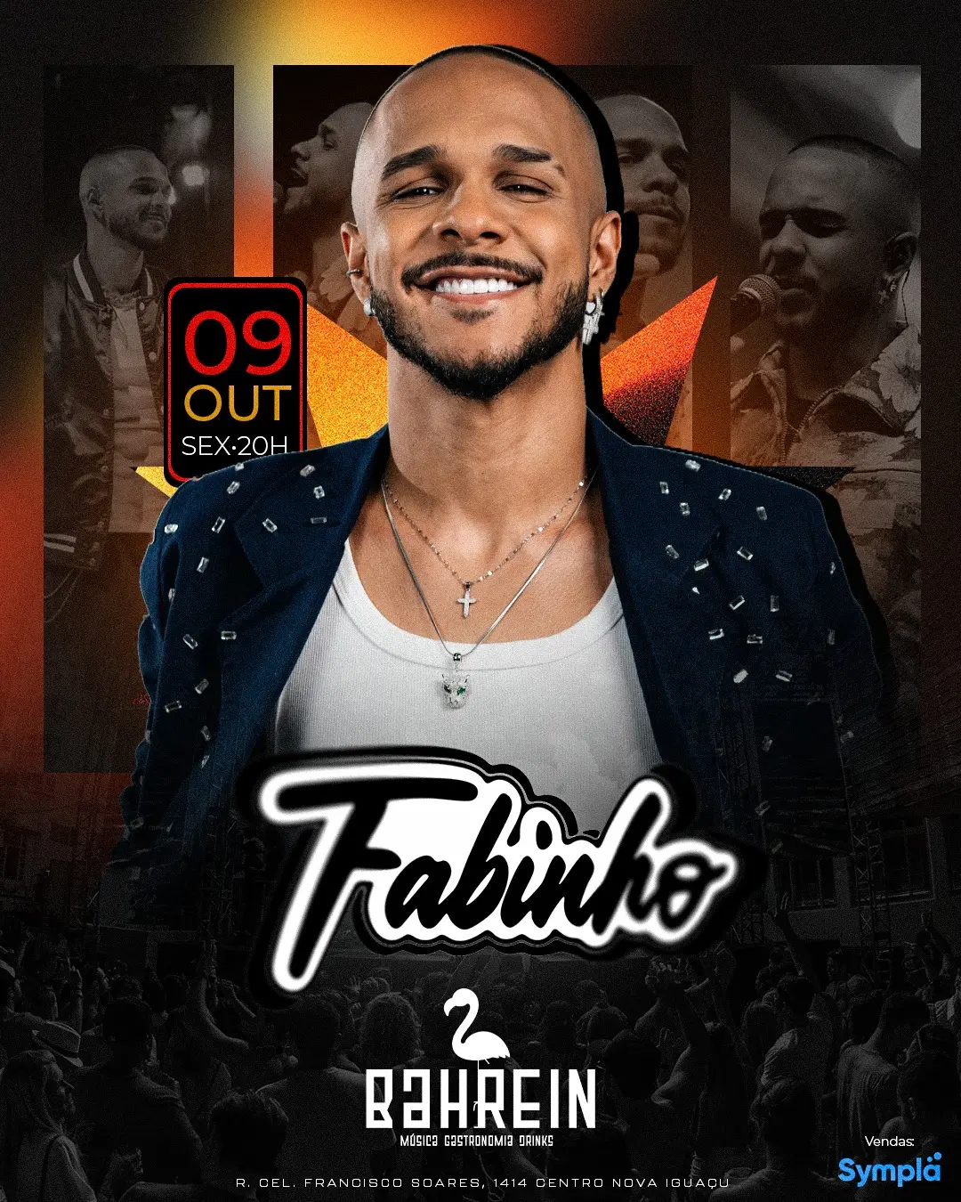 Flyer de Fabinho e Cayke Lacerda