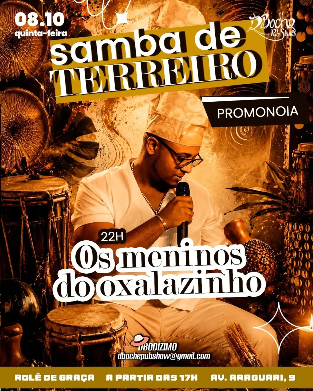 Flyer de Meninos do Oxalazinho