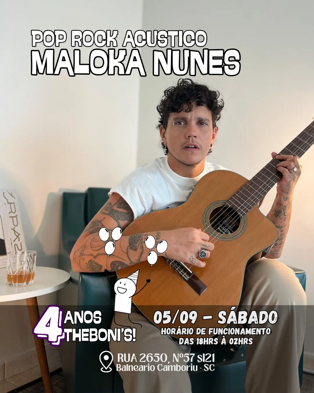Flyer de Maloka Nunes