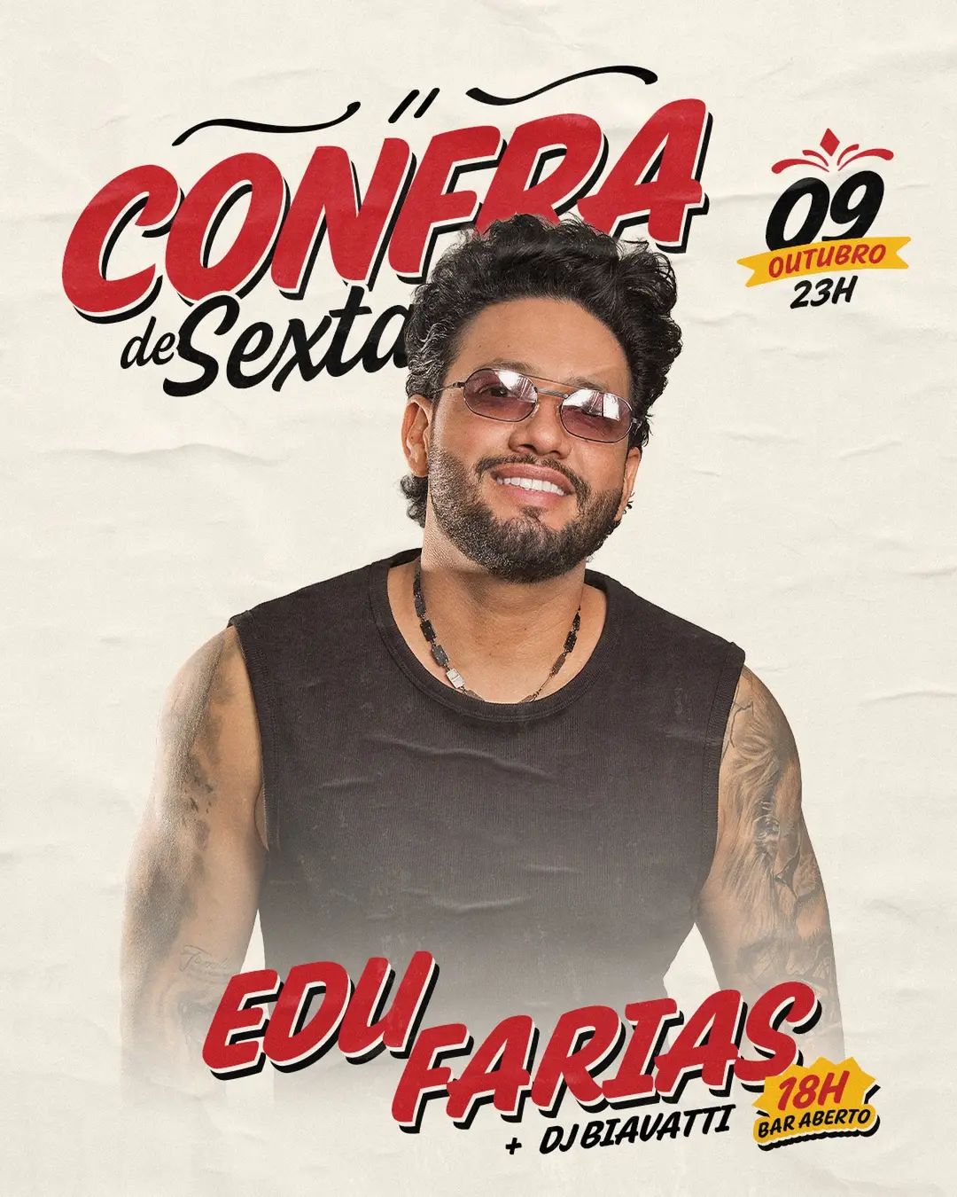 Flyer de Edu Farias