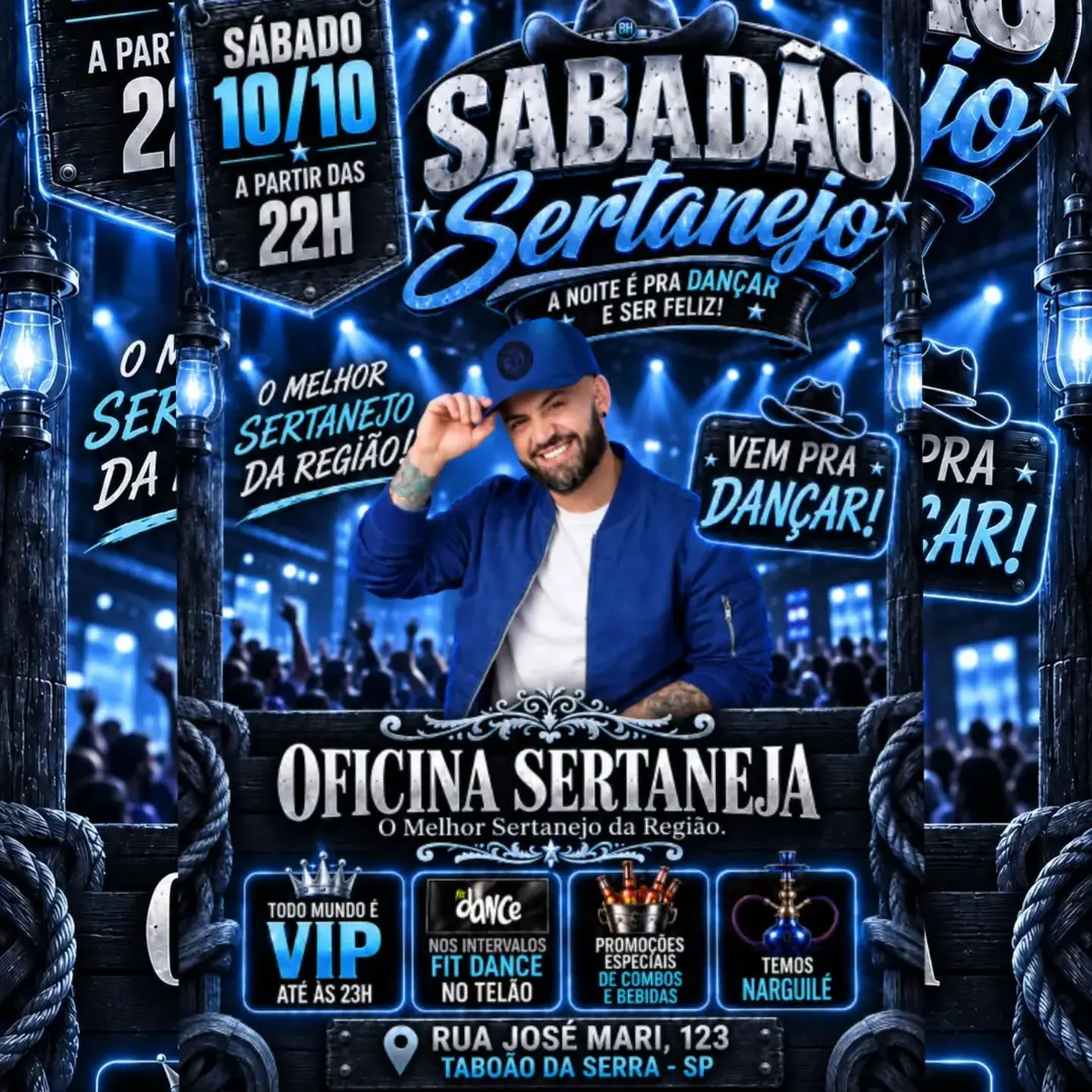 Flyer de Oficina Sertaneja
