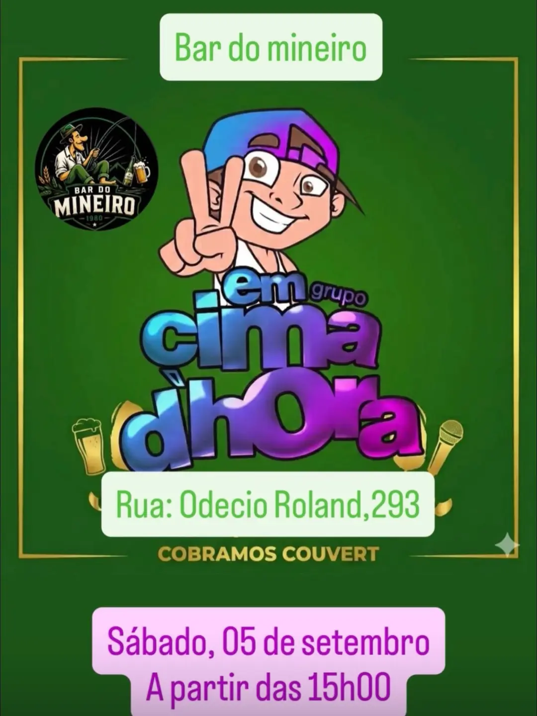 Flyer de Grupo Em Cima da Hora