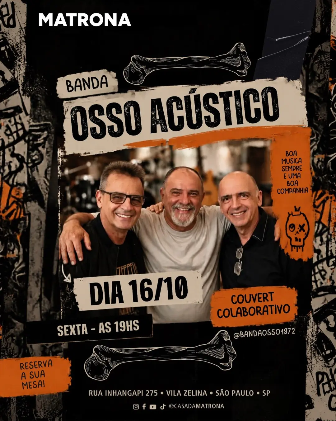 Flyer de Banda Osso 1972