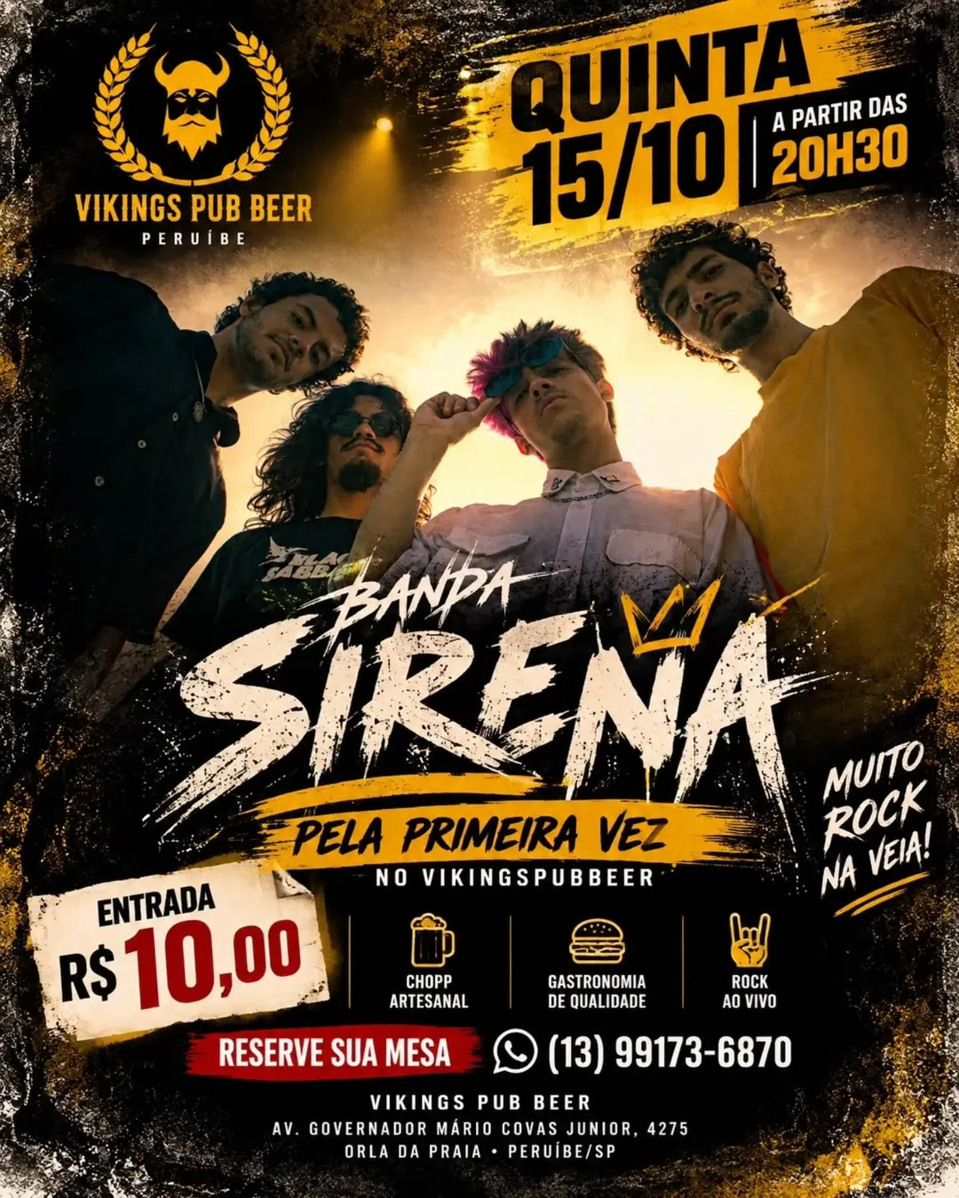 Flyer de Banda Sirena