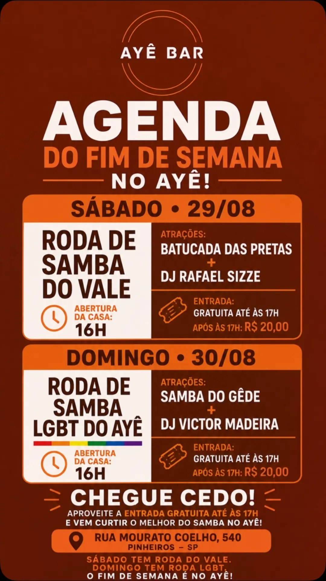 Flyer de Samba do Gêde, Gêde Lima e mais 2 artistas