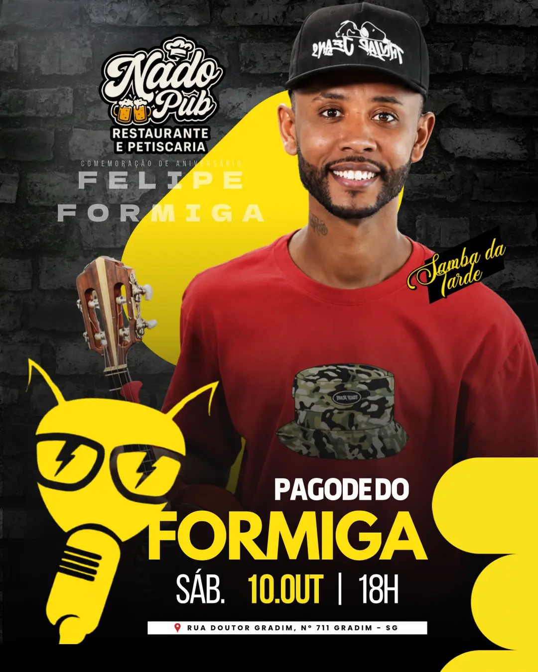 Flyer de Pagode do Formiga