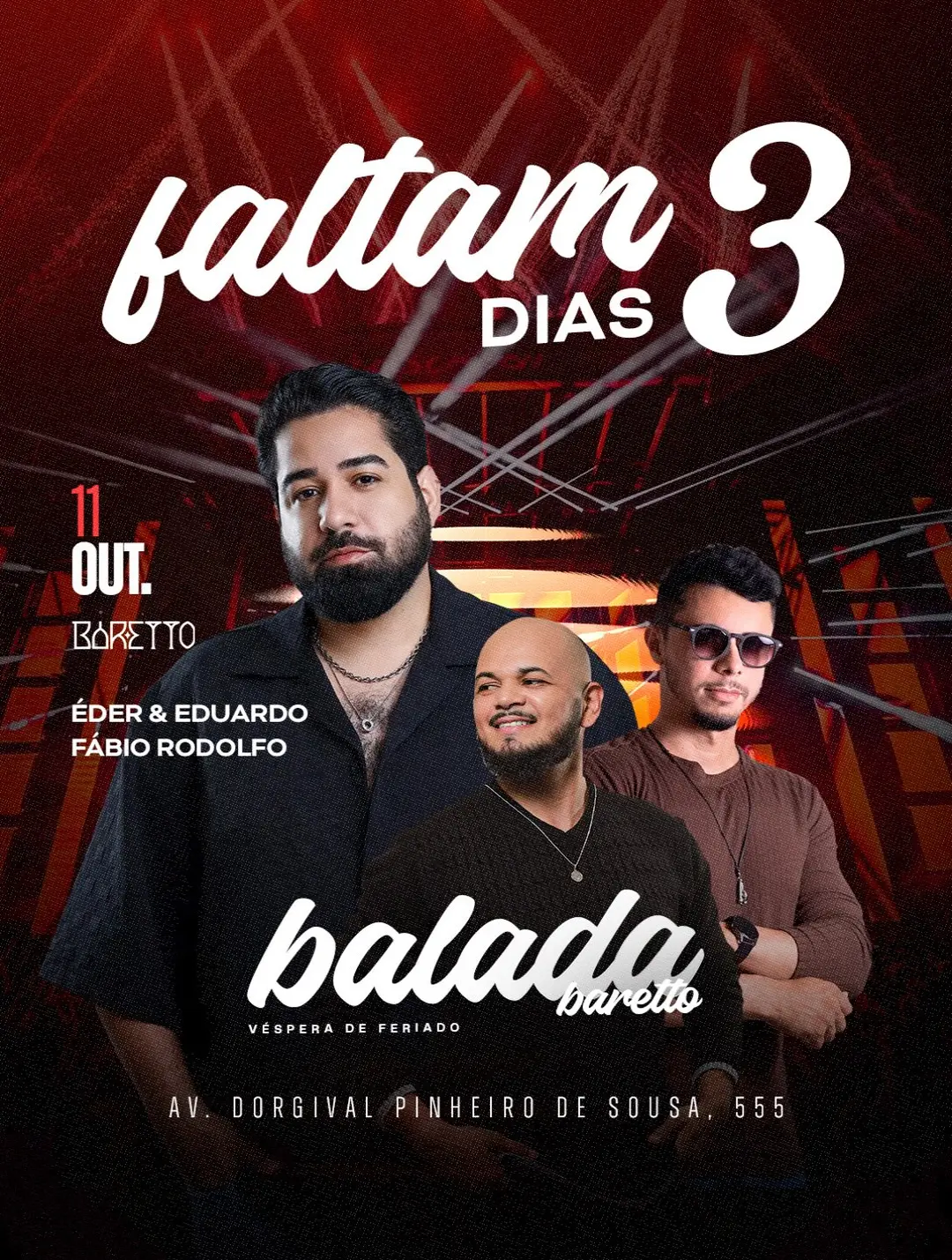Flyer de Edere Eduardo e Fábio Rodolffo