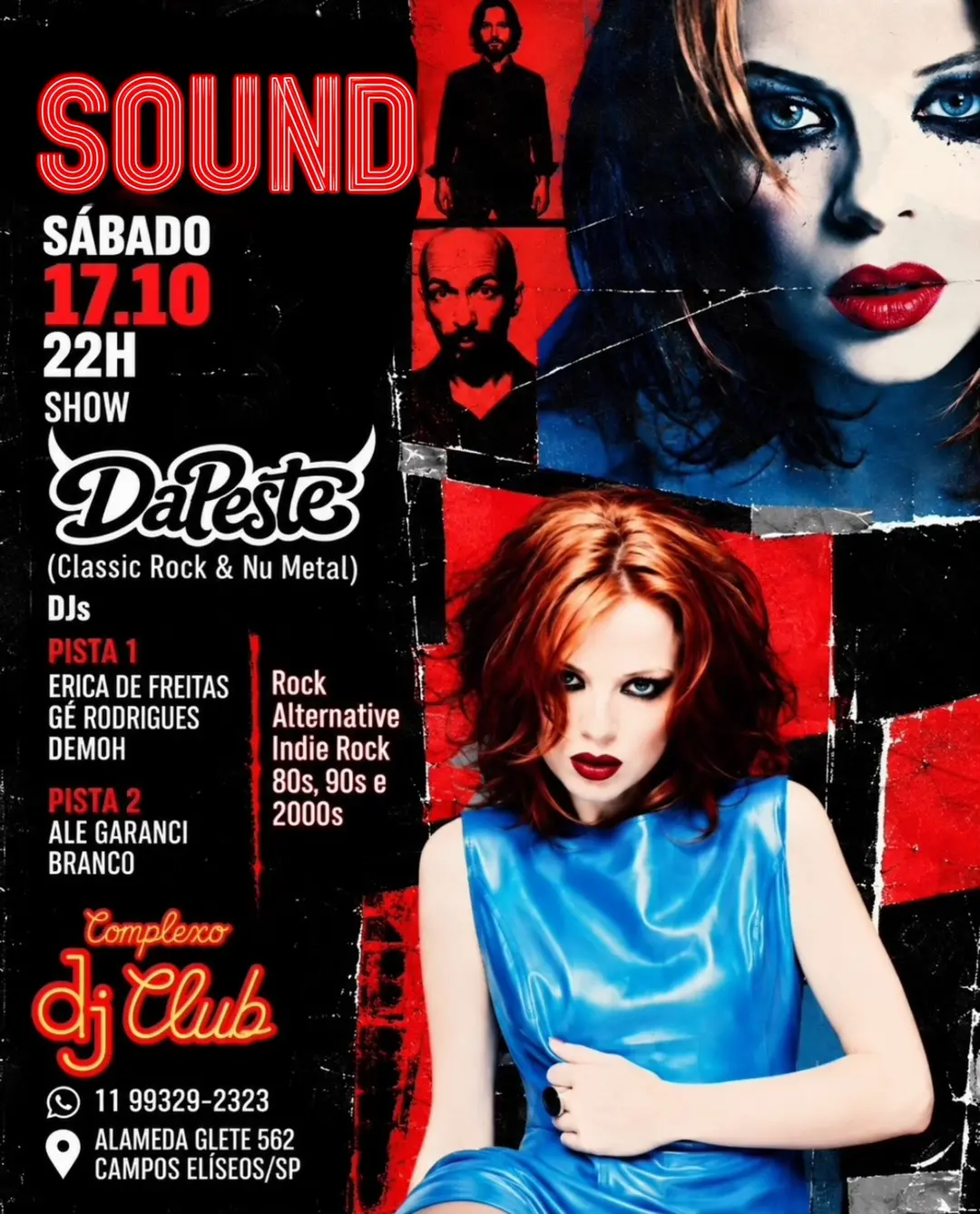 Flyer de Banda da Peste, DJ Gé Rodrigues e mais 6 artistas