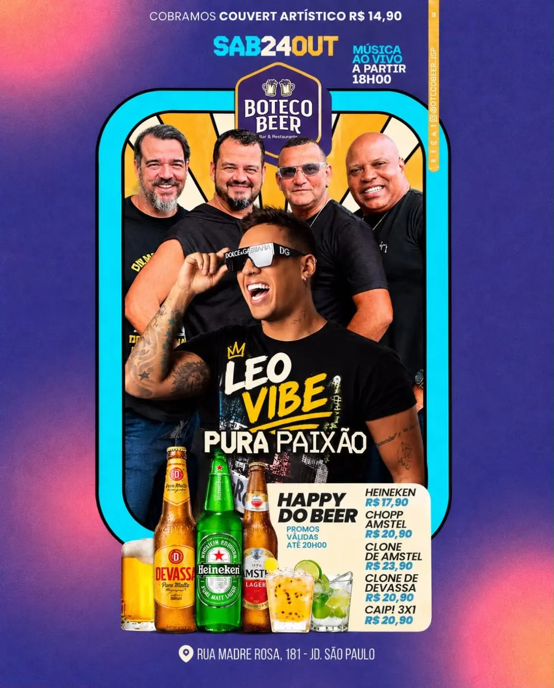 Flyer de Léo Vibe