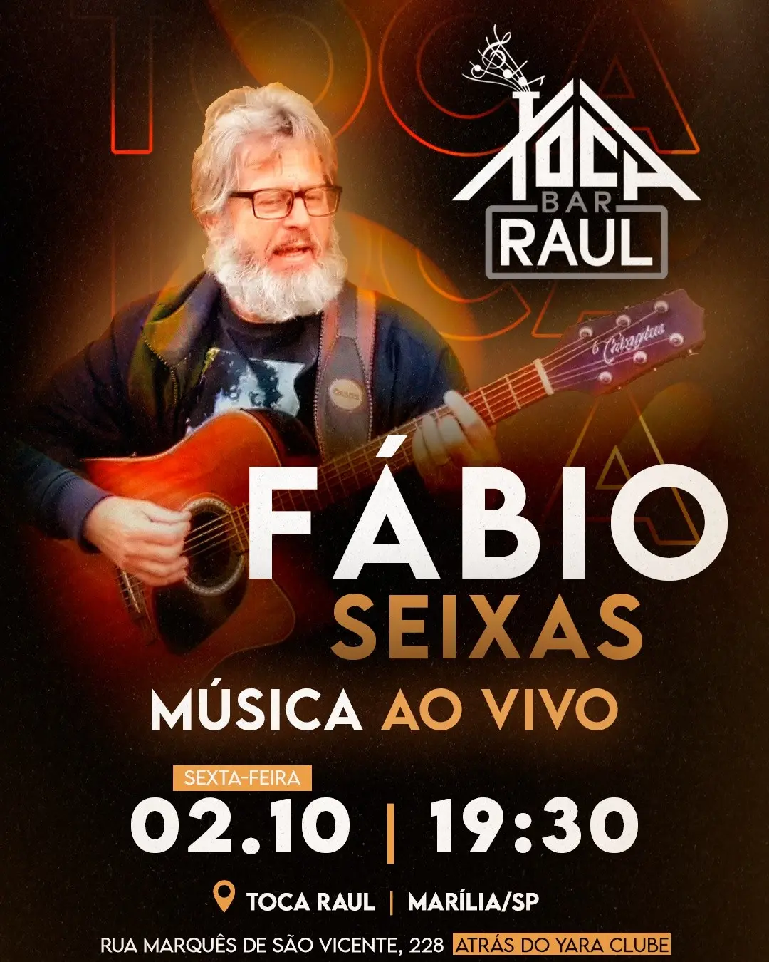 Flyer de Fábio Seixas