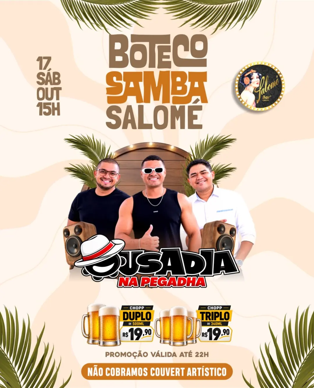 Flyer de Ousadia na Pegadha