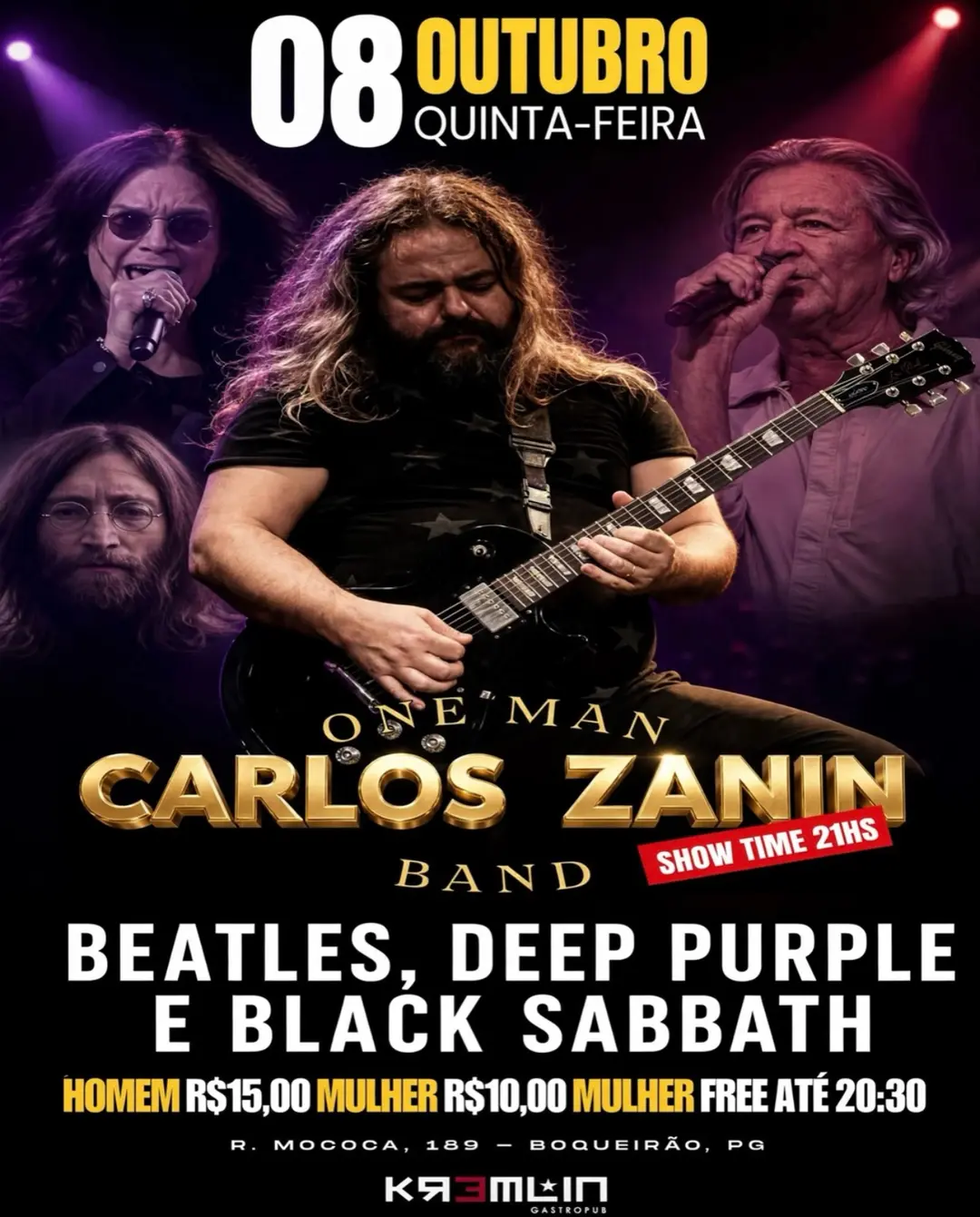 Flyer de Carlos Zanin