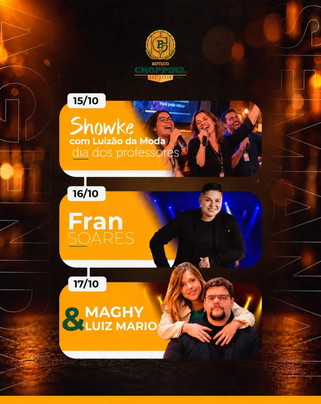 Flyer de Maghy & Luiz Mário