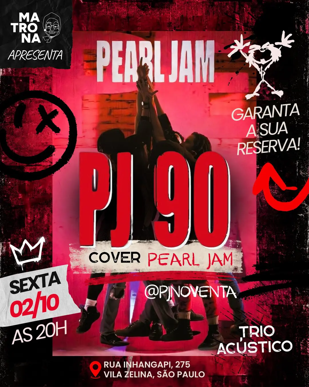 Flyer de PJ Noventa
