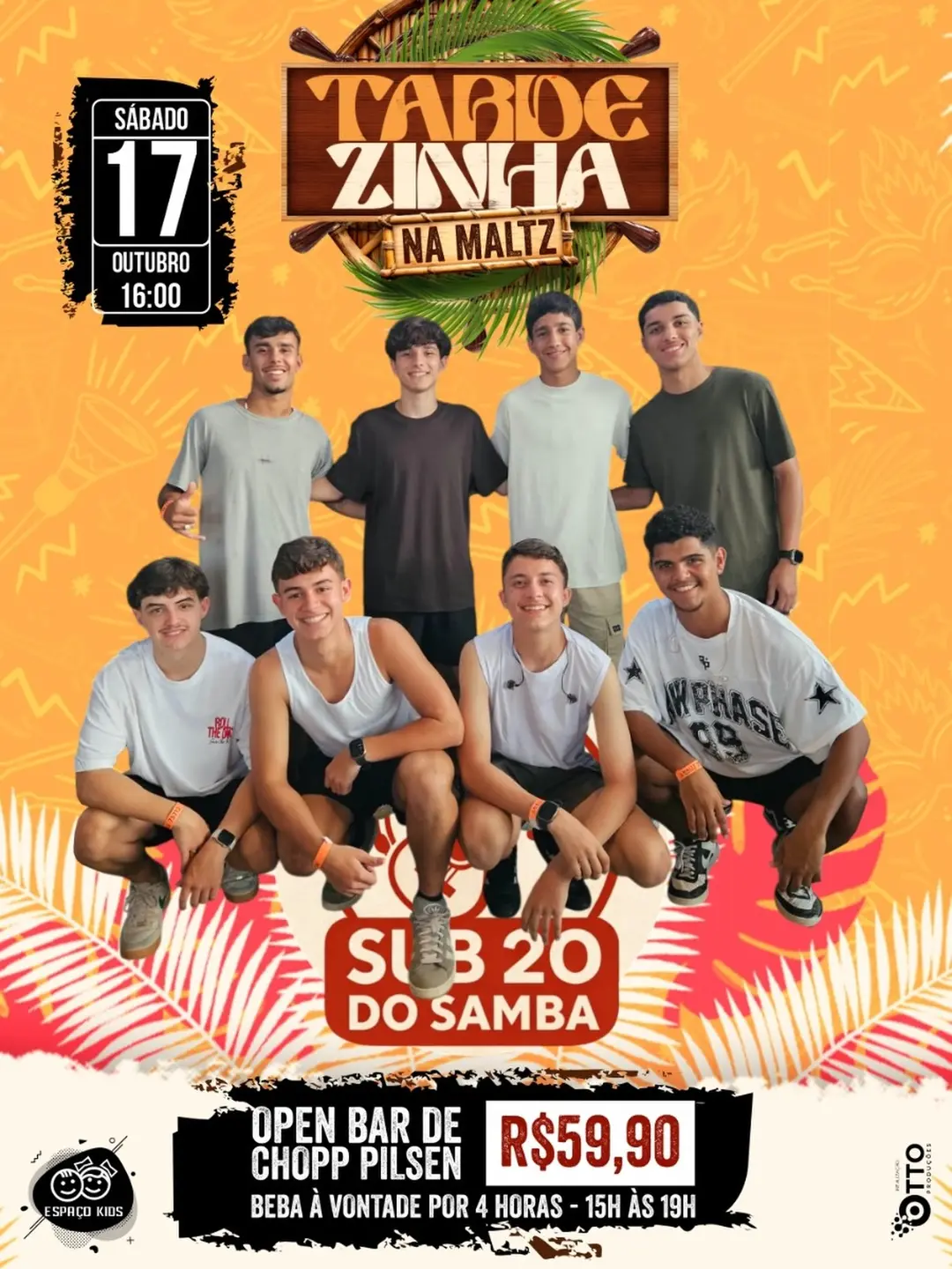 Flyer de Sub 20 do Samba