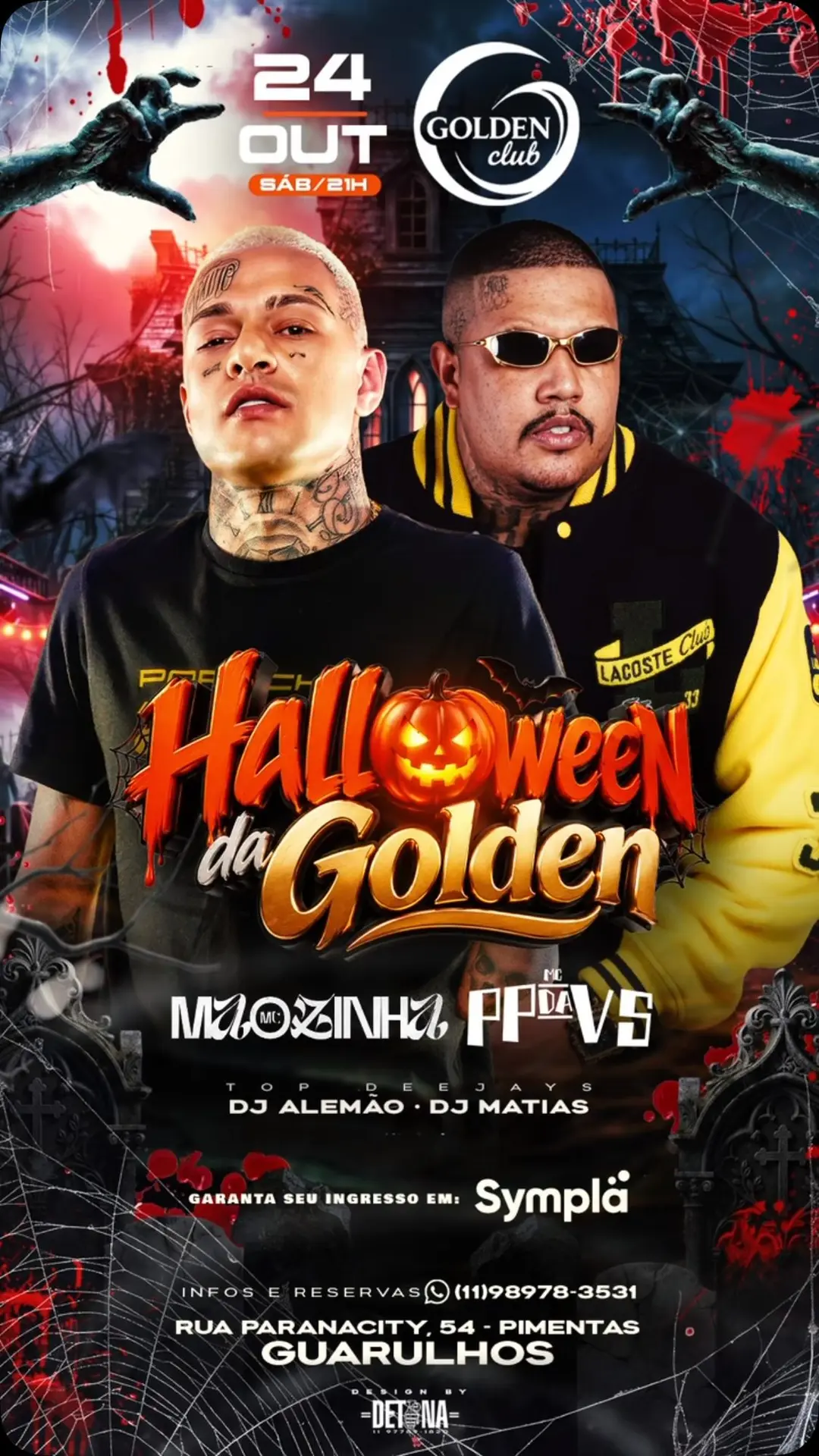 Flyer de MC PP da VS e mc_maozinha
