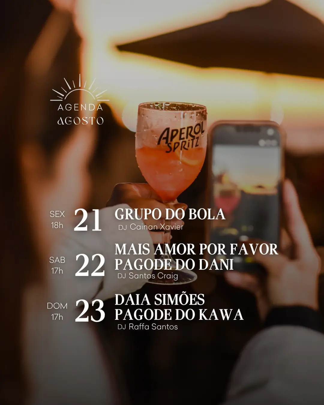 Flyer de Mais Amor por Favor, Santos Craig DJ e Pagode do Dani