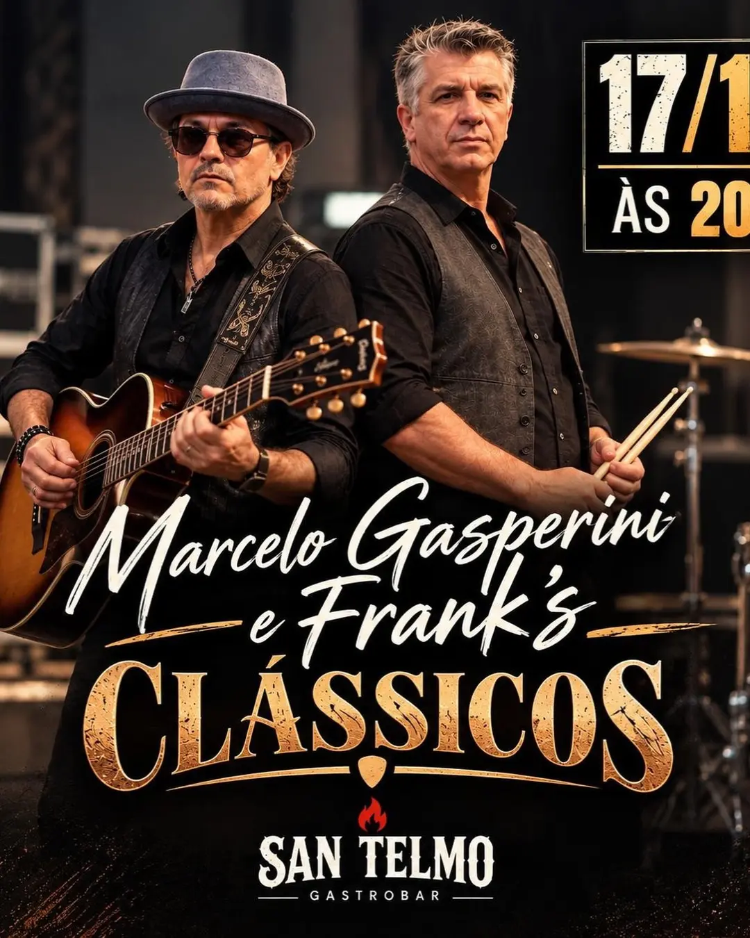 Flyer de Marcelo Gasperini e Marcelo Gasperini e Frank's