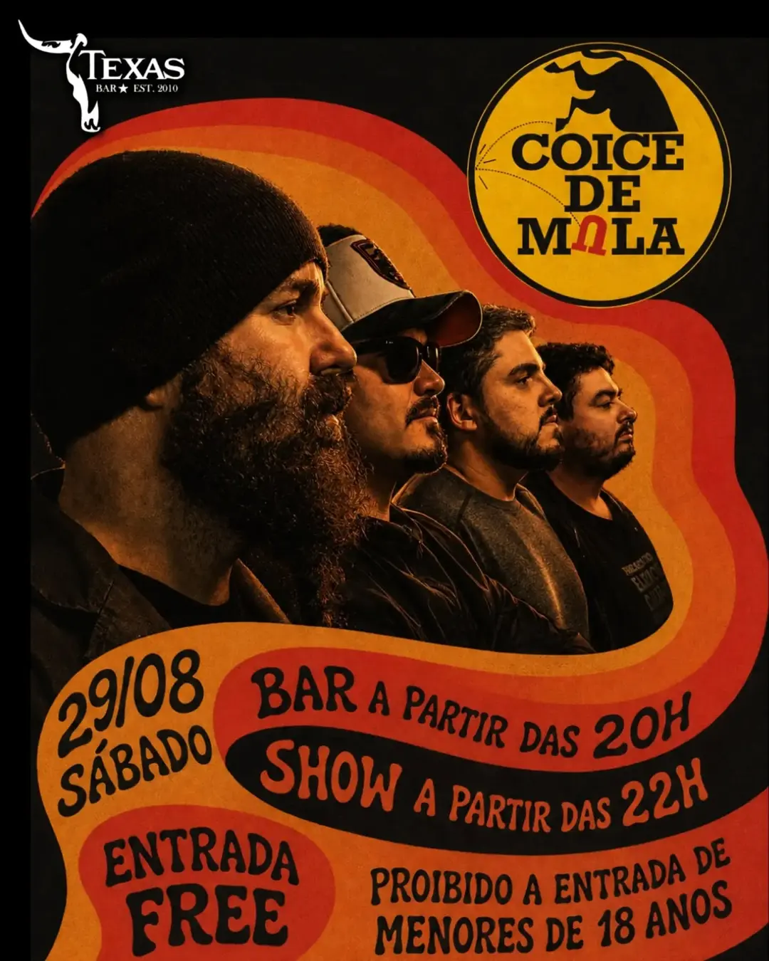 Flyer de Coice de Mula Blues