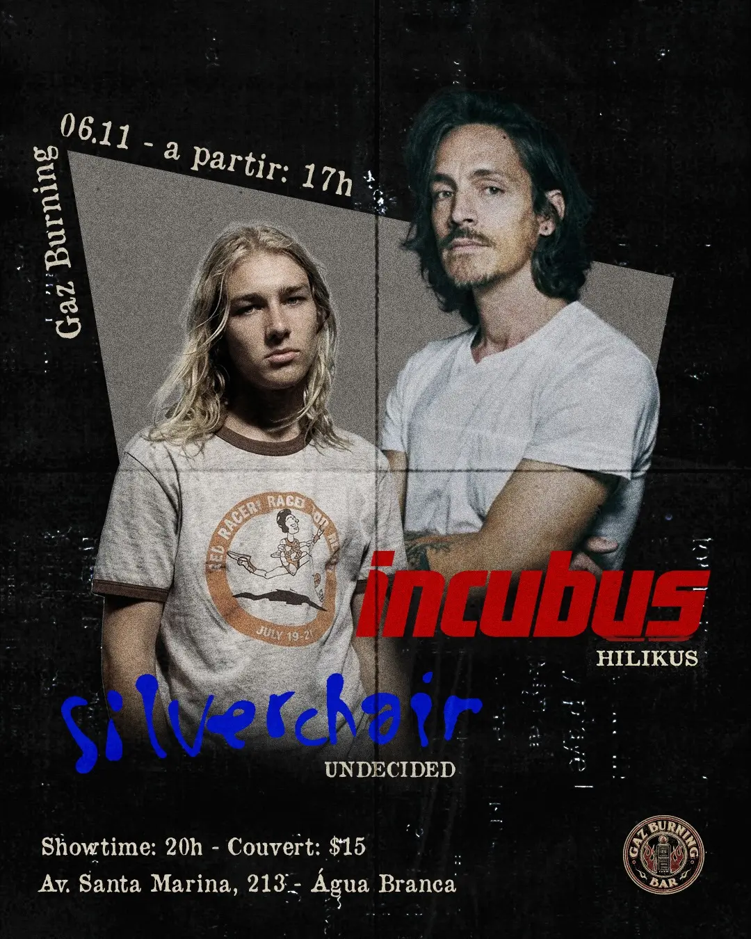 Flyer de Hilikus e Undecided