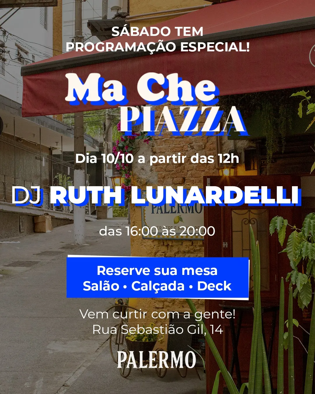 Flyer de DJ Ruth Lunardelli