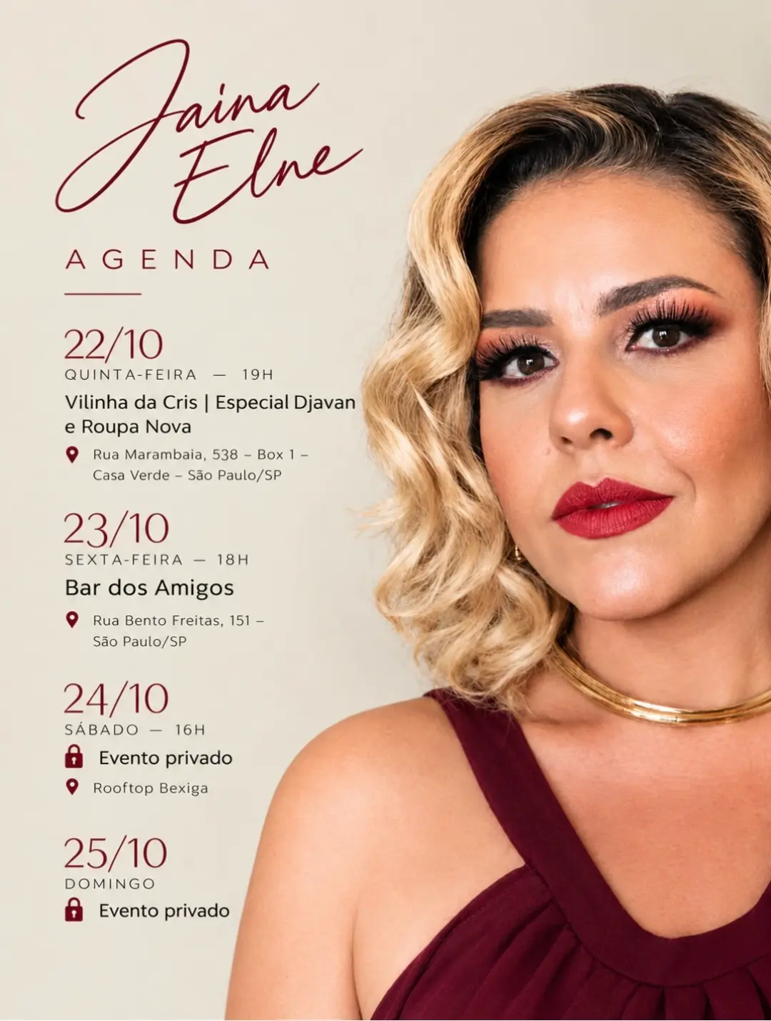 Flyer de Jaina Elne