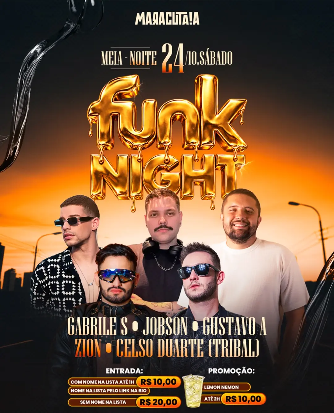 Flyer de Zion, Celso Duarte, Gabriel Santosc e mais 2 artistas