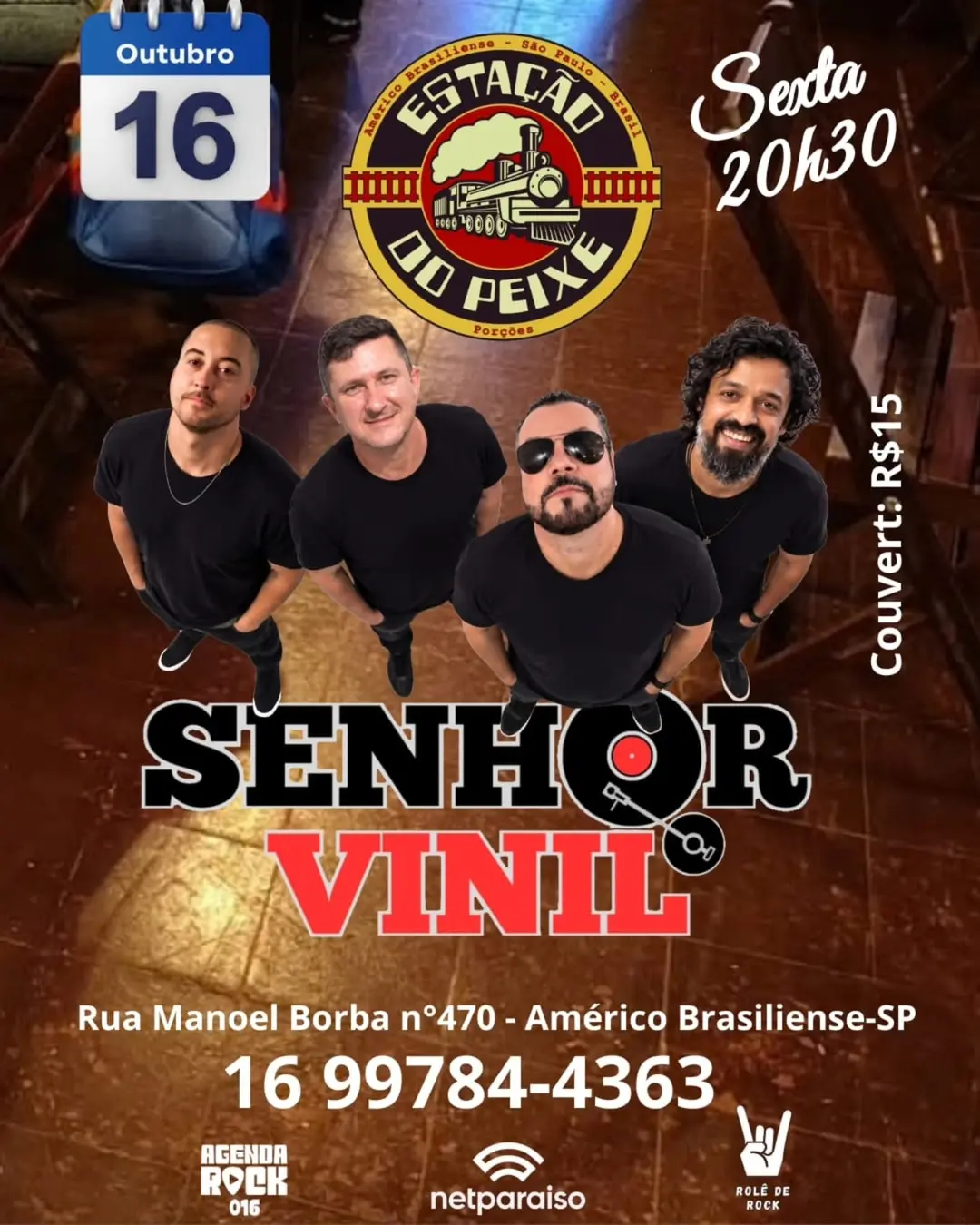 Flyer de Senhor Vinil