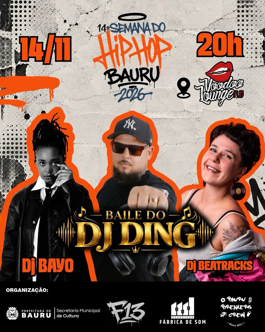 Flyer de Bayo, Ding e Beatracks