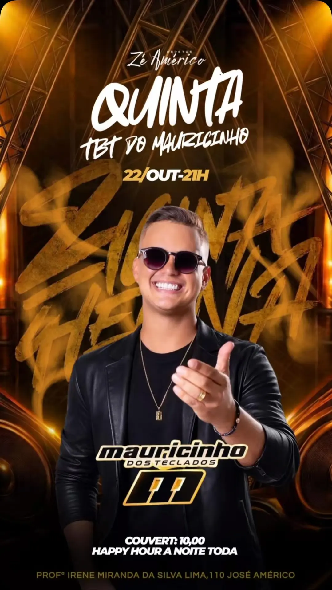 Flyer de Mauricinho dos Teclados