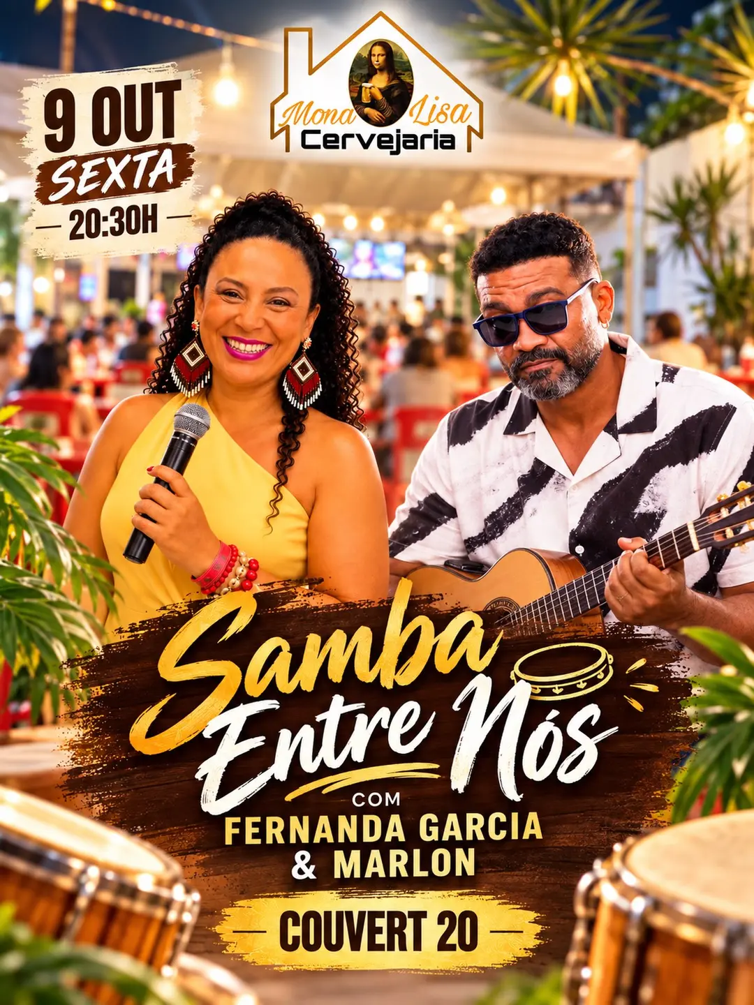 Flyer de Fernanda Garcia e Marlon