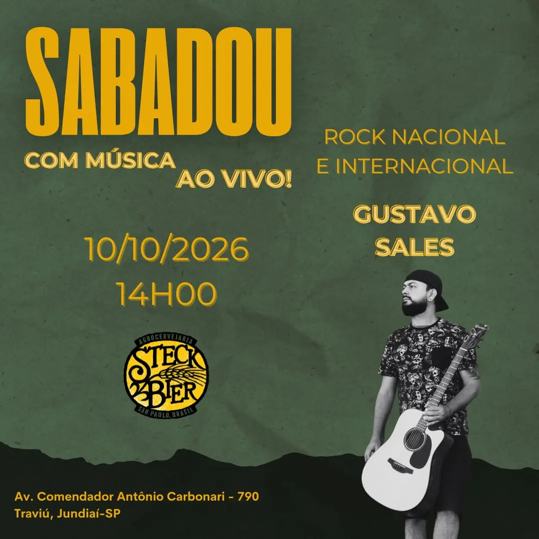 Flyer de Gustavo Sales