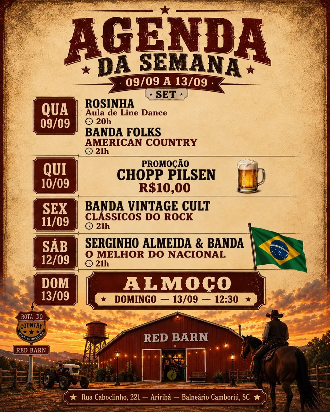 Flyer de Banda Vintage Cult