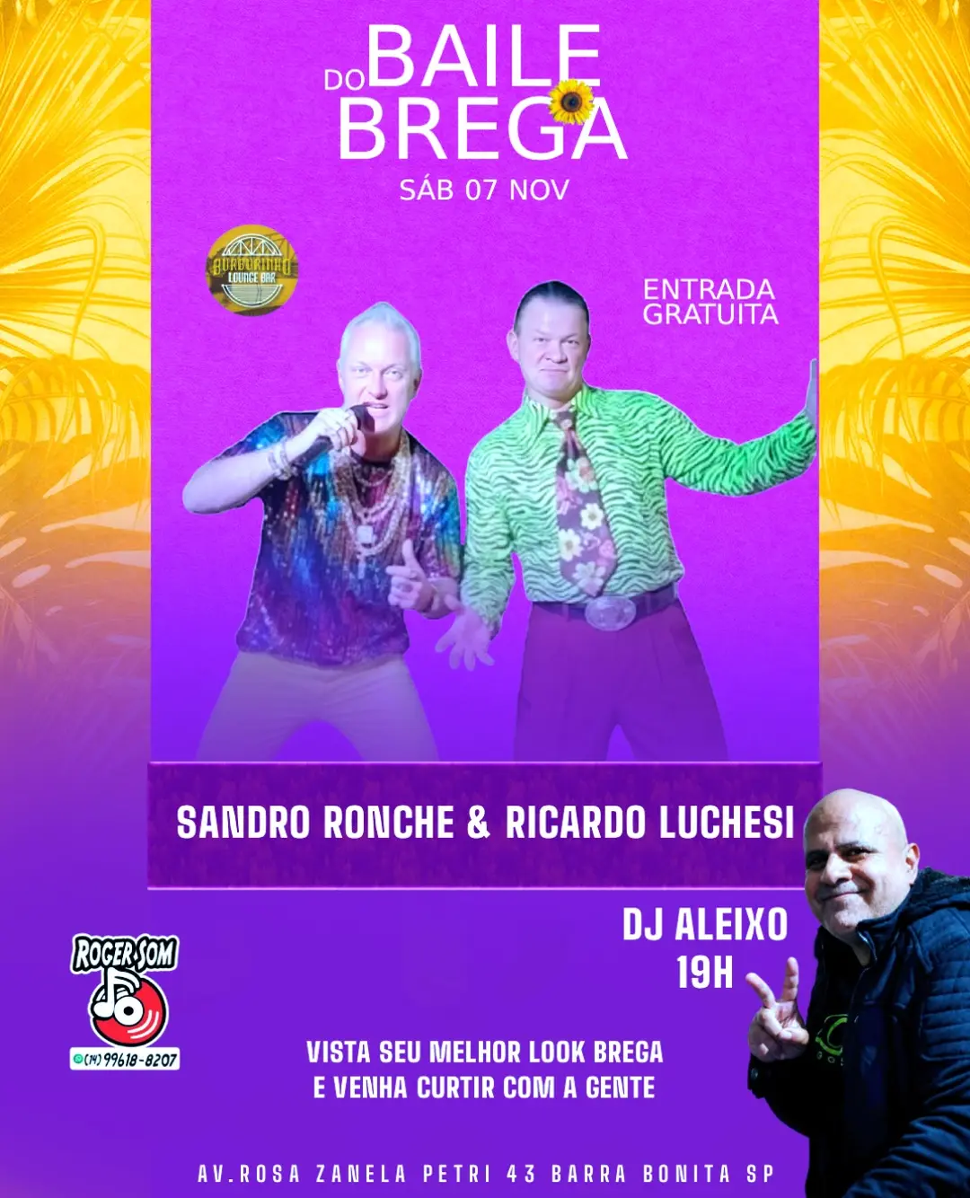 Flyer de Sandro Ronche, Ricardo Luchesi e mais 2 artistas