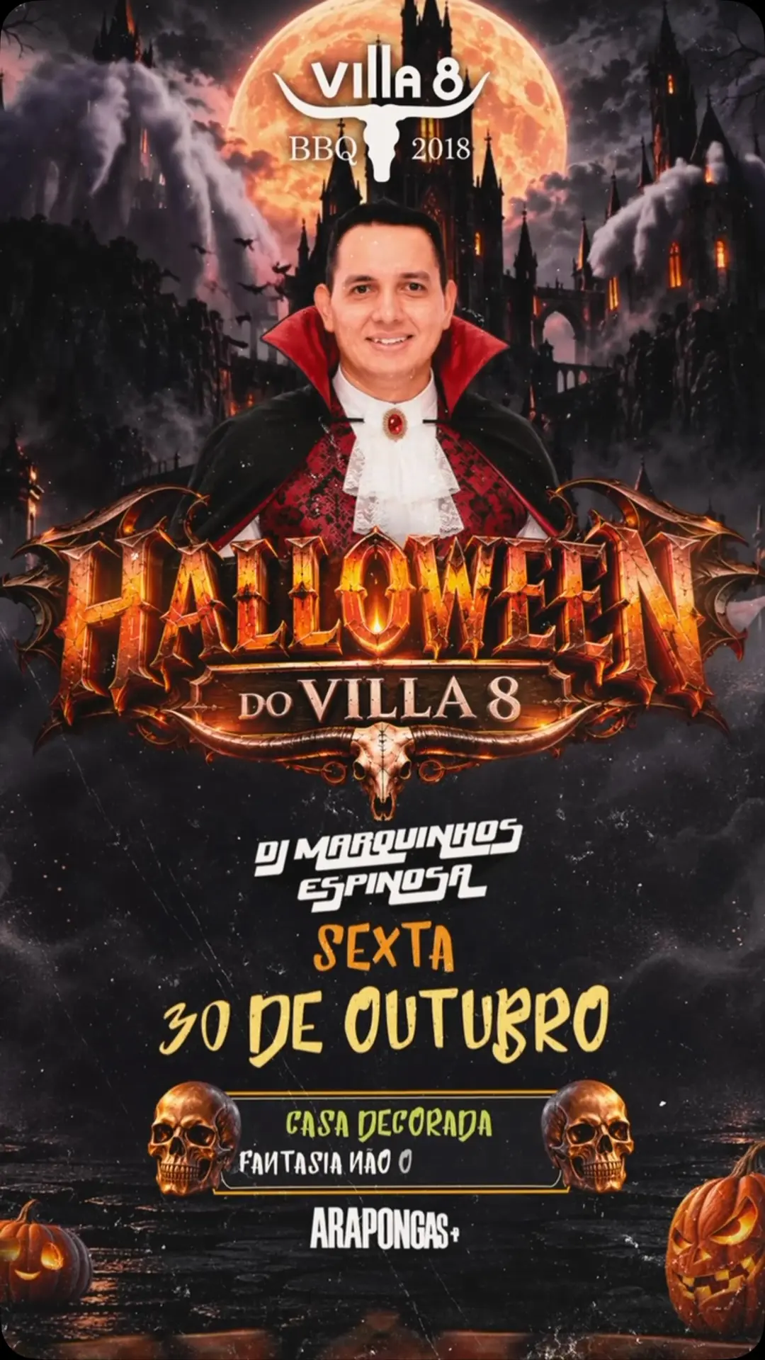 Flyer de DJ Marquinhos Espinosa
