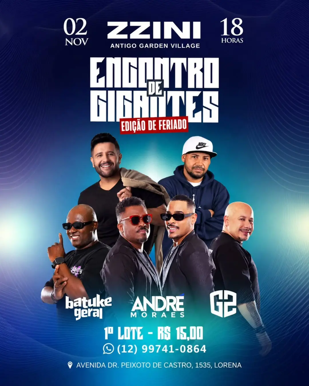 Flyer de Grupo Batuke Geral - BKG, André Moraes e DJ G2