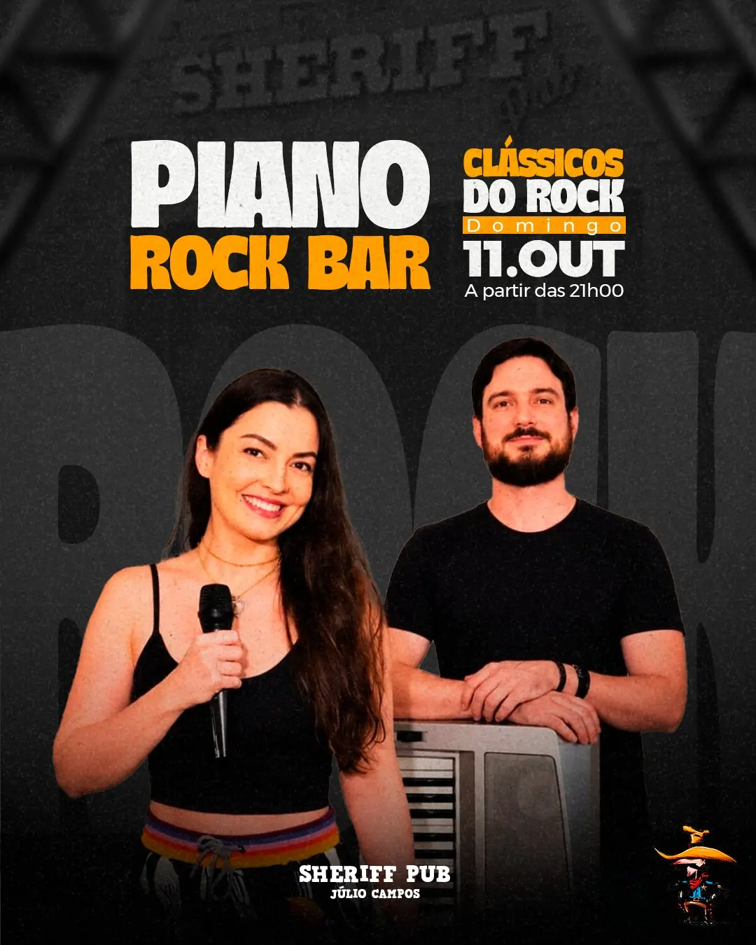 Flyer de Piano Rock Bar