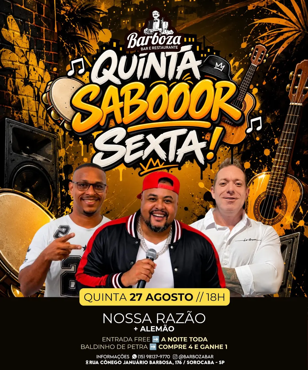 Flyer de Grupo Nossa Razão e Alemão