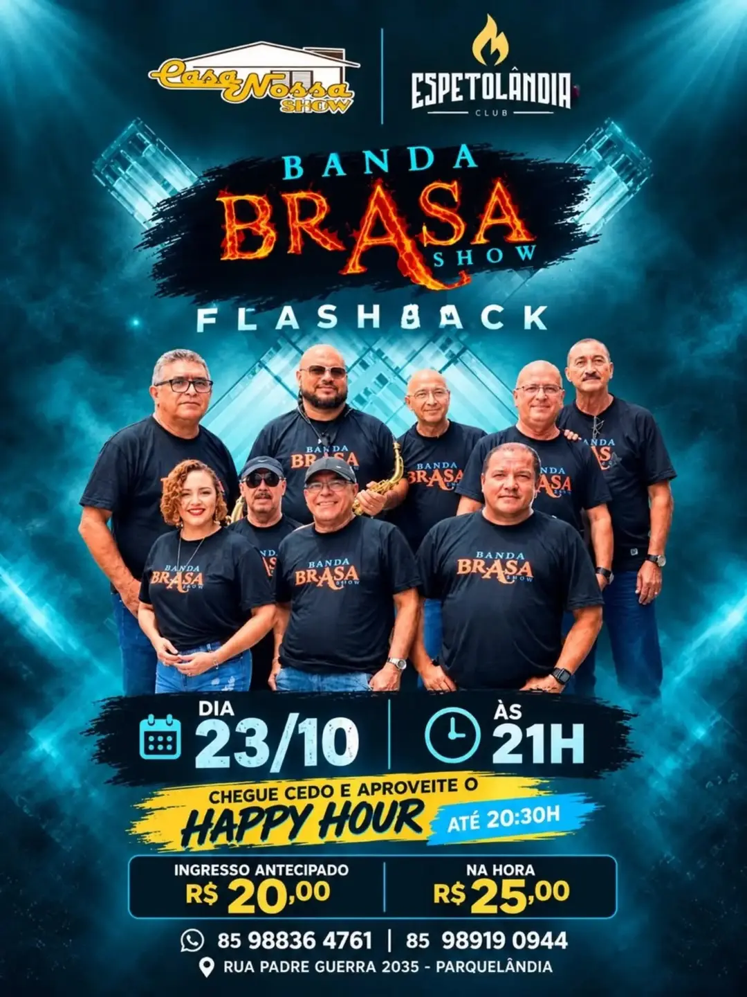 Flyer de Banda Brasas