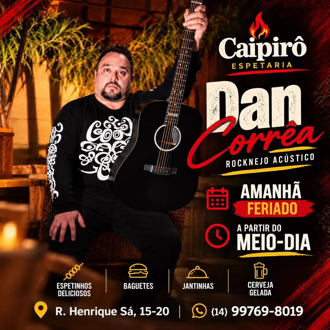 Flyer de Dan Corrêa